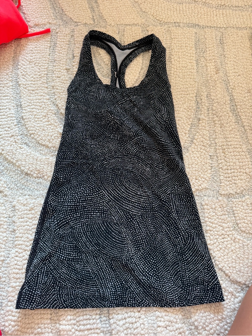 lululemon athletica Black and White Racerback Tank